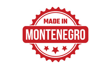 Made In Montenegro Rubber Stamp