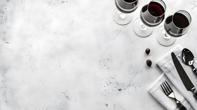 Minimalist Wine Dining Setup
