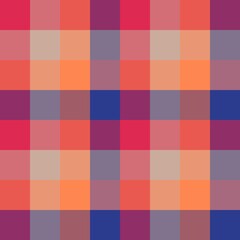 Red blue yellow checkered seamless background.