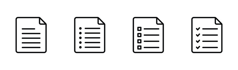document icon set vector