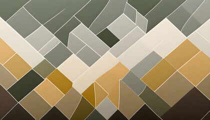 Abstract Geometric Mosaic background. Generative AI.