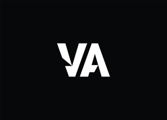 VA  initial logo design and creative logo