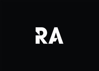 RA  initial logo design and creative logo