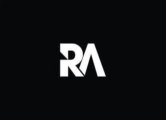 RA  initial logo design and creative logo