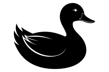 duck-black-silhouette-with-white-background.