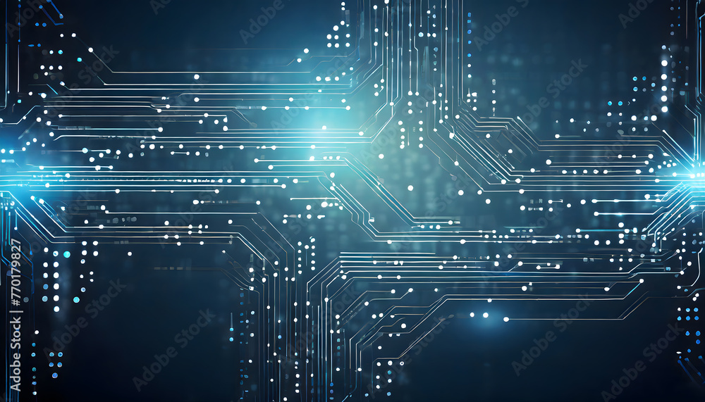 Poster digital circuit board background. generative ai.