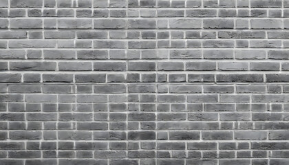 Grayscale Brick Wall Texture background. Generative AI.