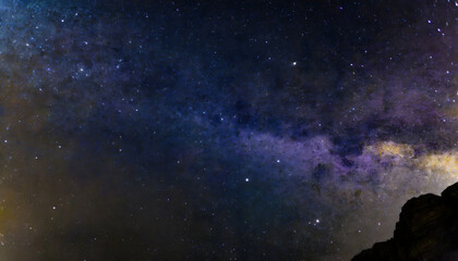Fototapeta na wymiar Midnight Galaxy Granite background. Generative AI.