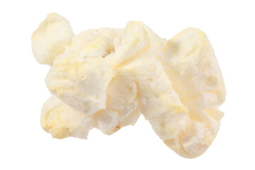 Kernel of tasty fresh popcorn isolated on white