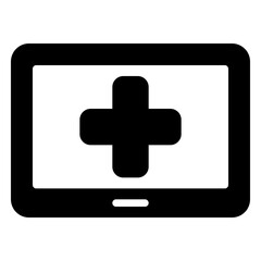 testing icon, glyph icon style