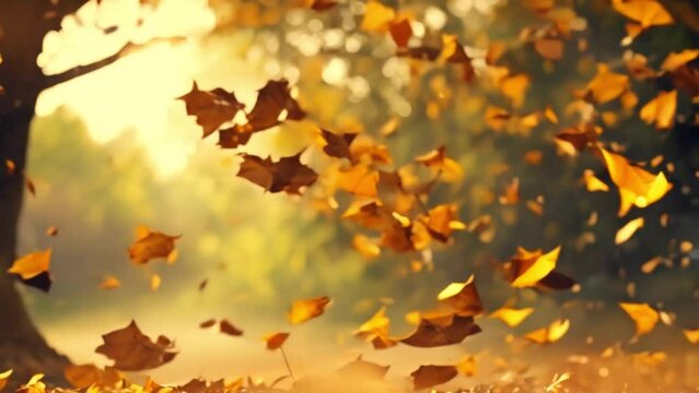 beautiful autumn . footage 4k
