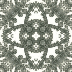 Obraz premium seamless abstract pattern and texture. Symmetrical pattern of watercolors and bubbles