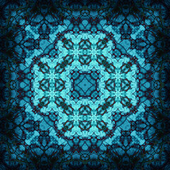 seamless abstract pattern and texture. Symmetrical pattern of watercolors and bubbles