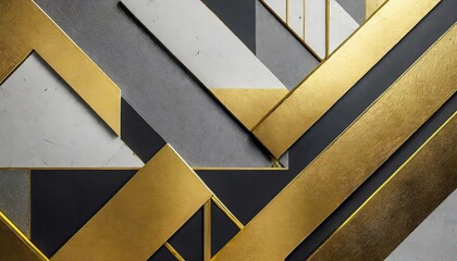 A blend of cubism and art deco, featuring geometric shapes and elegant lines 