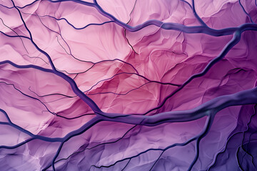 Abstract Pink Vein-like Textures, Biological Pattern Design