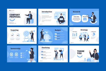 Business company proposal slide template design