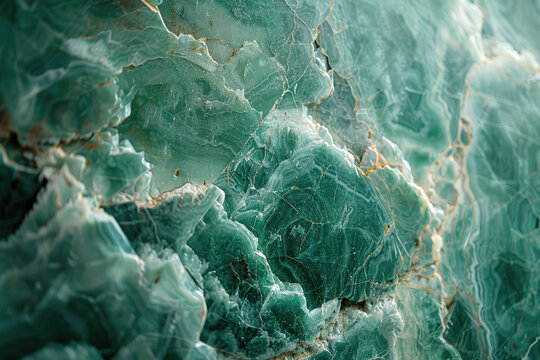 Beautiful emerald marble texture, stunning photography in the style of unknown artist. Created with Ai