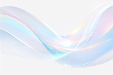 Obrazy na Plexi  波のような線のキラキラするアブストラクトハーモニー 抽象的背景
