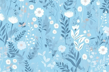 seamless floral pattern made by midjourney