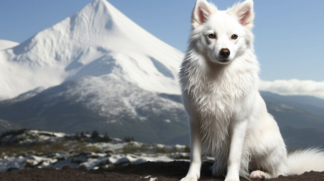 dog in snow  high definition(hd) photographic creative image