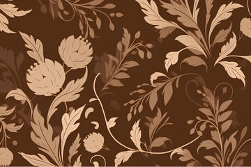 Fototapeta premium seamless floral pattern made by midjourney