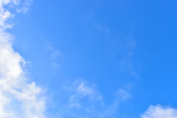 beautiful blue sky with white cloud, natural background in springtime - 770211293