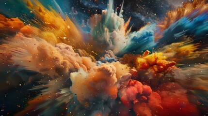 The explosions of color seem to pulse with a life force of their own constantly moving and changing.