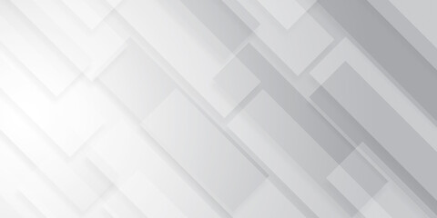 Geometric grid pattern. Rectangular shape White and gray gradient. abstract design with futuristic concept background, modern computer, technology and innovation.