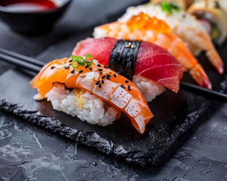 Focus on the art of sushi