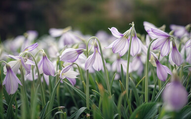 spring crocuses in the garden