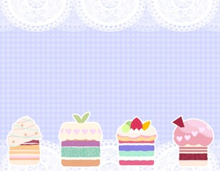ケーキの背景素材②