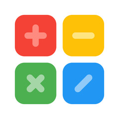 Obraz premium calculator flat icon