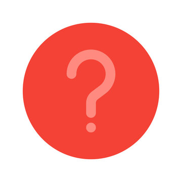 question flat icon