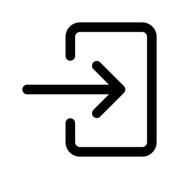 login glyph icon
