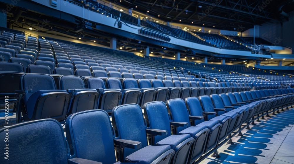 Poster the seats are strategically positioned to ensure clear sightlines for all spectators.
