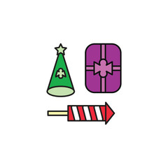 birthday and party vector type icon