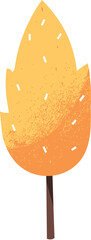 yellow tree illustration