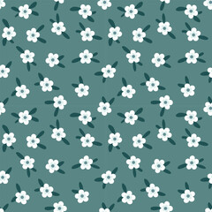 Seamless pattern with hand drawn flower. Background for textile, wrapping paper, fashion, illustration.