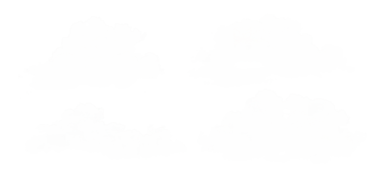 Realistic Clouds and Atmospheric Phenomena: A Detailed Collection of Weather Symbols, Meteorological Elements, and Isolated Cloud Illustrations on a Transparent Background