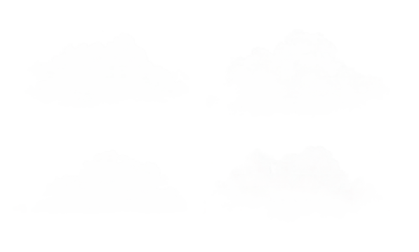 Realistic Clouds and Atmospheric Phenomena: A Detailed Collection of Weather Symbols, Meteorological Elements, and Isolated Cloud Illustrations on a Transparent Background