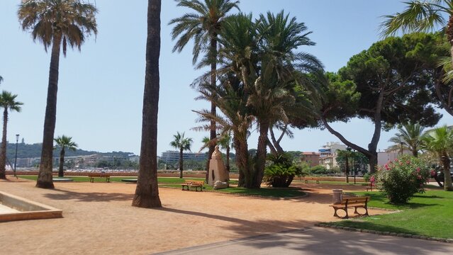 Antibes Old Town coast view, South of France