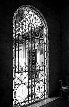 rejas, blanco y negro