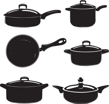 Set of Silhouette Pippen's vector illustration. Black and white pipen vector collection. 