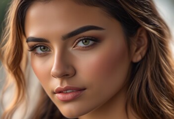 Obraz premium A Portrait Of Breathtakingly Gorgeous, Exotic, Beautiful Woman. 