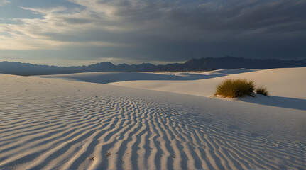 Fototapeta na wymiar White sand national monument, New Mexico.generative.ai