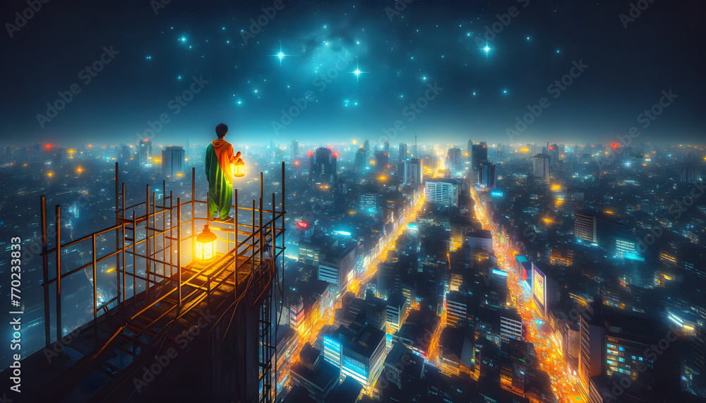 Poster a conceptual image representing readiness to embrace change and seeing opportunities in every situat