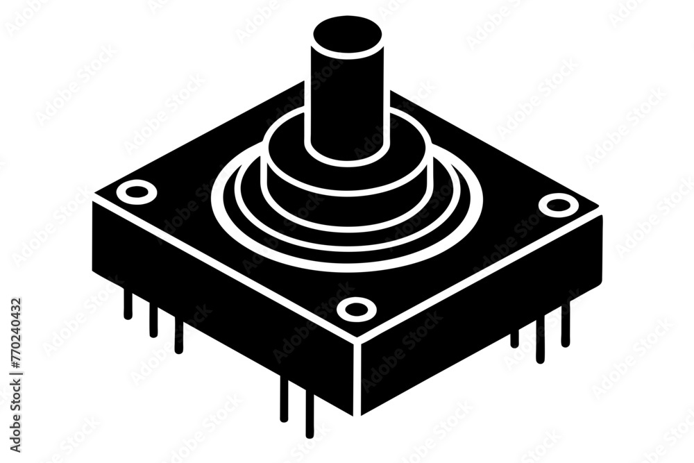 Wall mural potentiometer silhouette vector illustration