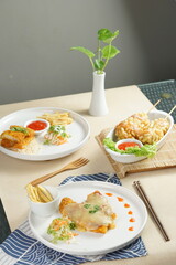 Delicious Potato Hot Dog Mozzarella Crispy Food