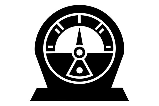 recommend clip art: nuclear gauge silhouette vector illustration