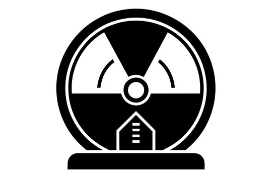 recommend clip art: nuclear gauge silhouette vector illustration